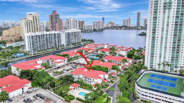 3205 NE 184th St Unit 9106, Aventura, FL 33160 - aerial view of skyline and a nearby body of water