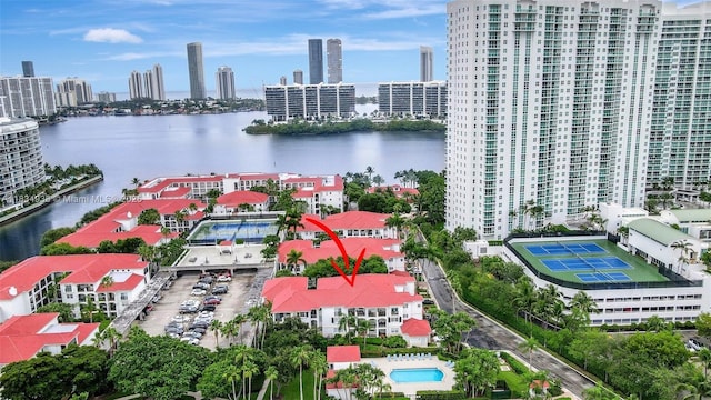 3205 NE 184th St Unit 9106, Aventura, FL 33160 - bird's eye view of a nearby body of water and city skyline