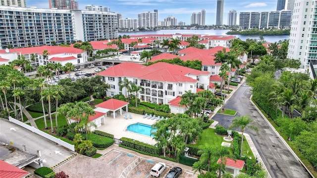 3205 NE 184th St Unit 9106, Aventura, FL 33160 - drone / aerial view of city skyline and a large body of water