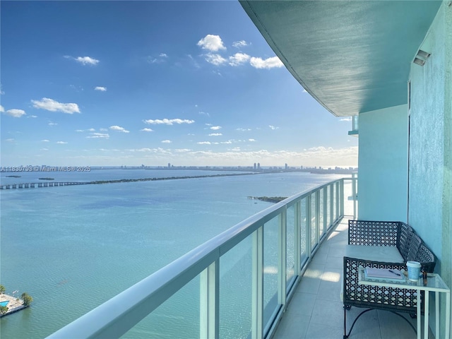 1900 N Bayshore Dr Unit 3804, Miami, FL 33132 - balcony featuring a water view