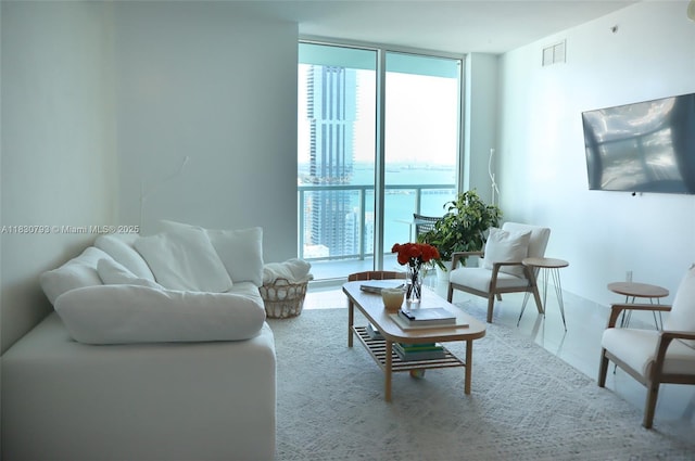 1900 N Bayshore Dr Unit 3804, Miami, FL 33132 - living area featuring floor to ceiling windows