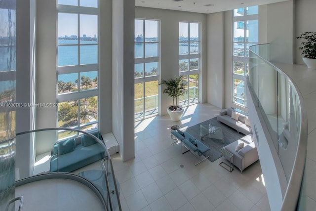 1900 N Bayshore Dr Unit 3804, Miami, FL 33132 - sunroom / solarium with a water view