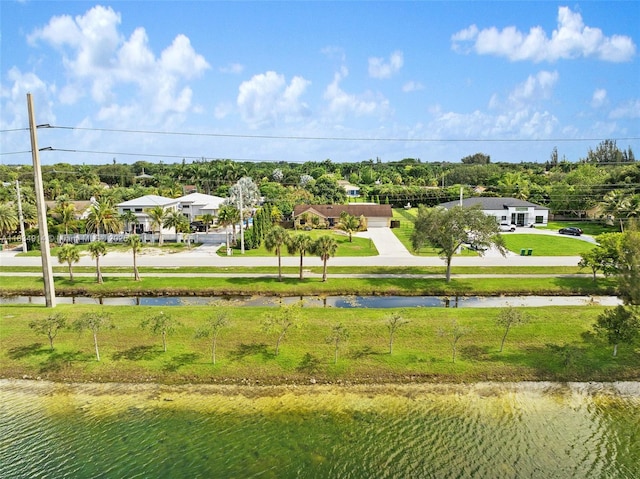 14040 SW 14th St, Davie, FL 33325 - view of home's community with a water view and a lawn