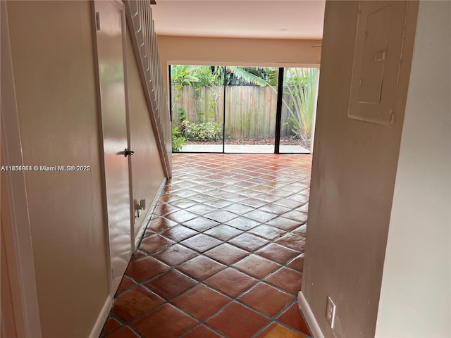 3016 NE 21st Ter Unit 3016, Fort Lauderdale, FL 33306 - corridor with electric panel and tile patterned floors