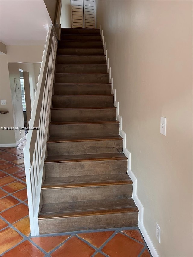 3016 NE 21st Ter Unit 3016, Fort Lauderdale, FL 33306 - stairs featuring baseboards