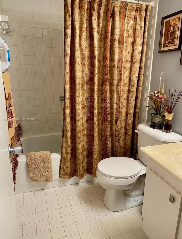 13255 SW 7th Ct Unit 213D, Pembroke Pines, FL 33027 - bathroom with tile patterned flooring, shower / tub combo with curtain, and vanity
