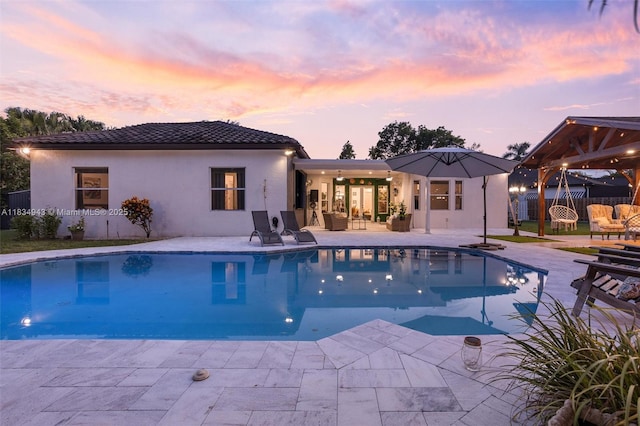 14501 SW 33rd Ct, Miramar, FL 33027 - outdoor pool featuring a patio