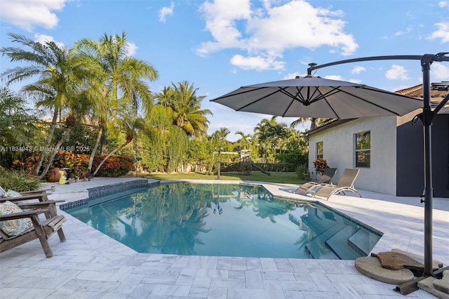 14501 SW 33rd Ct, Miramar, FL 33027 - swimming pool featuring a patio area