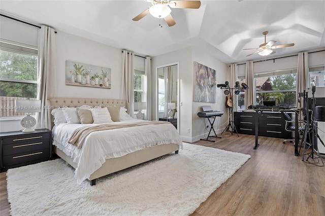 14501 SW 33rd Ct, Miramar, FL 33027 - bedroom featuring wood finished floors and ceiling fan