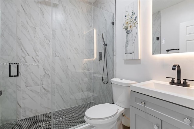 14501 SW 33rd Ct, Miramar, FL 33027 - bathroom featuring vanity and a marble finish shower