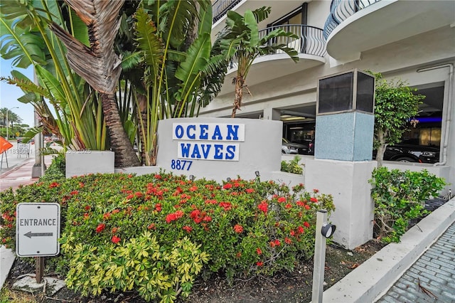 8877 Collins Ave Unit 705, Surfside, FL 33154 - view of community / neighborhood sign