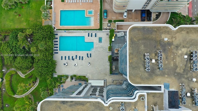 8877 Collins Ave Unit 705, Surfside, FL 33154 - aerial view of a pool