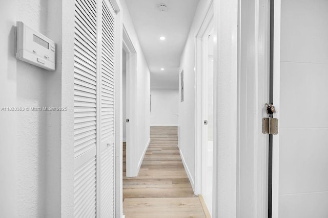 5201 Wiley St, Hollywood, FL 33021 - hall with light wood-style flooring and recessed lighting