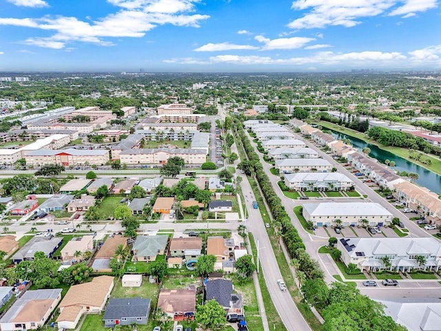 5201 Wiley St, Hollywood, FL 33021 - aerial view of property and surrounding area featuring a large body of water and nearby suburban area