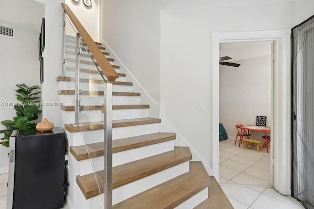 304 Andover Ct, Boynton Beach, FL 33436 - stairs featuring tile patterned flooring
