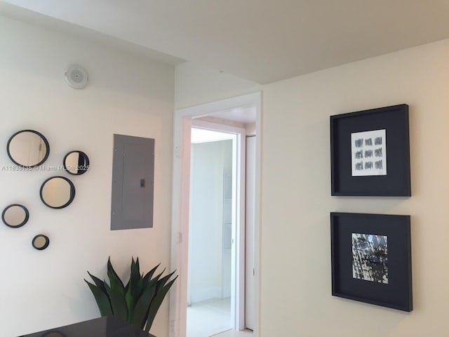 1871 NW S River Dr Unit 1904, Miami, FL 33125 - hall with electric panel