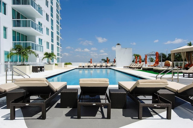 1871 NW S River Dr Unit 1904, Miami, FL 33125 - community pool featuring a patio area