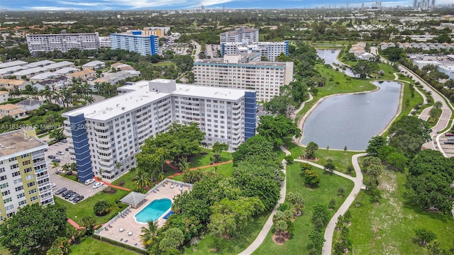 4350 Hillcrest Dr Unit 306, Hollywood, FL 33021 - view of urban area with a large body of water and a pool area