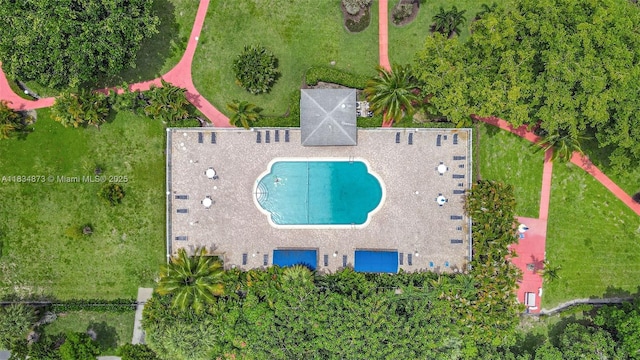 4350 Hillcrest Dr Unit 306, Hollywood, FL 33021 - aerial view of a pool