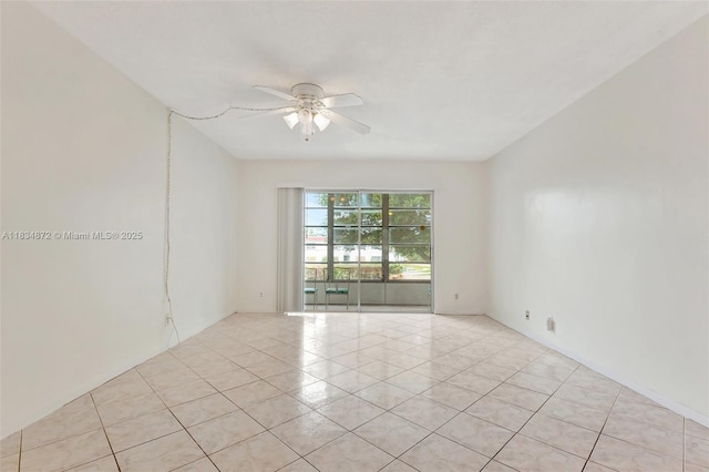 4341 NW 16th St Unit 203, Lauderhill, FL 33313 - unfurnished room with a ceiling fan and light tile patterned floors