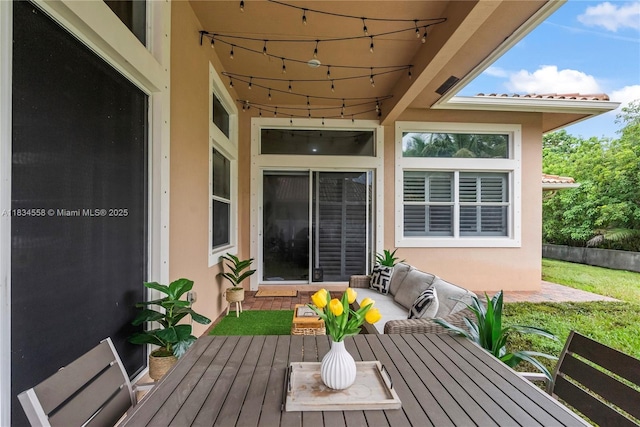 8346 SW 51st St, Davie, FL 33328 - deck with an outdoor living space