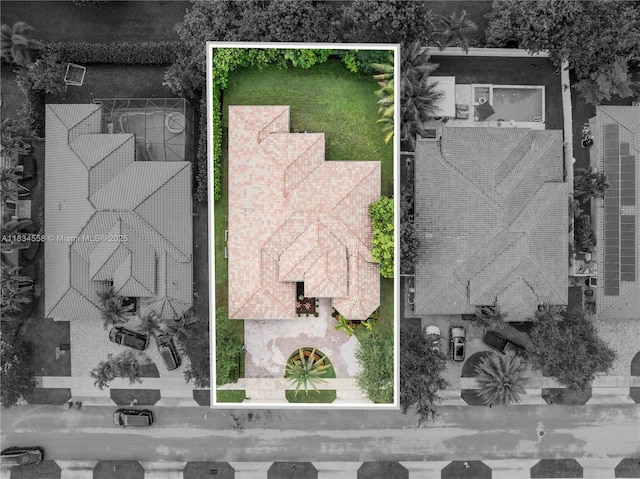 8346 SW 51st St, Davie, FL 33328 - aerial view of property's location with property parcel outlined