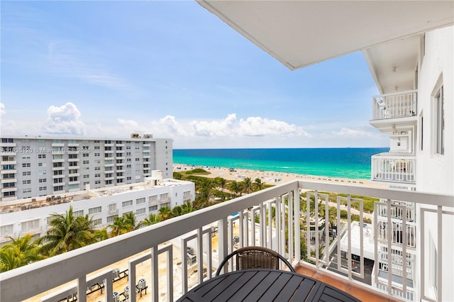 401 Ocean Dr Unit 1024, Miami Beach, FL 33139 - balcony with view of water and beach