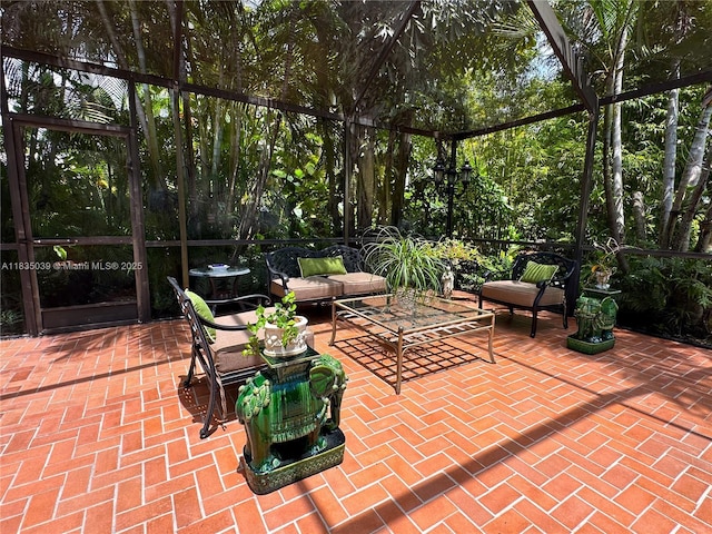 8225 SW 151st St, Palmetto Bay, FL 33158 - view of patio / terrace featuring outdoor lounge area