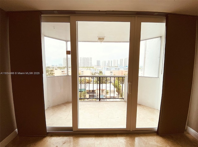 3545 NE 166th St Unit 805, North Miami Beach, FL 33160 - doorway to outside featuring a view of city