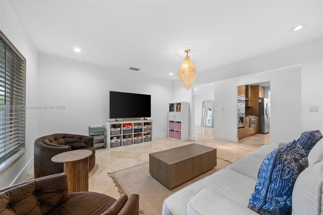 1231 96th St, Bay Harbor Islands, FL 33154 - living room with recessed lighting