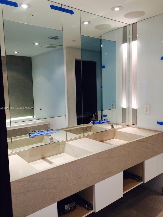 17121 Collins Ave Unit 2803, Sunny Isles Beach, FL 33160 - bathroom with double vanity