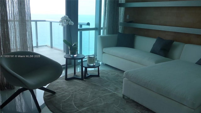 17121 Collins Ave Unit 2803, Sunny Isles Beach, FL 33160 - carpeted living room featuring expansive windows