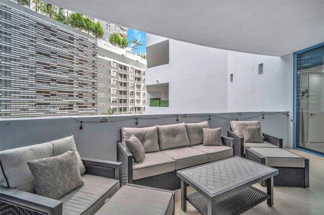 333 Las Olas Way Unit 405, Fort Lauderdale, FL 33301 - patio / terrace featuring an outdoor hangout area