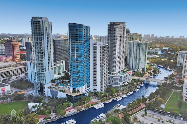 333 Las Olas Way Unit 405, Fort Lauderdale, FL 33301 - skyline view featuring a nearby body of water