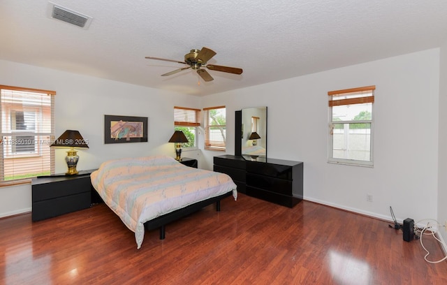 5570 Royal Lake Cir, Boynton Beach, FL 33437 - bedroom with wood finished floors and a ceiling fan