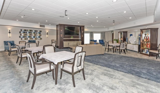 5570 Royal Lake Cir, Boynton Beach, FL 33437 - dining room featuring a drop ceiling