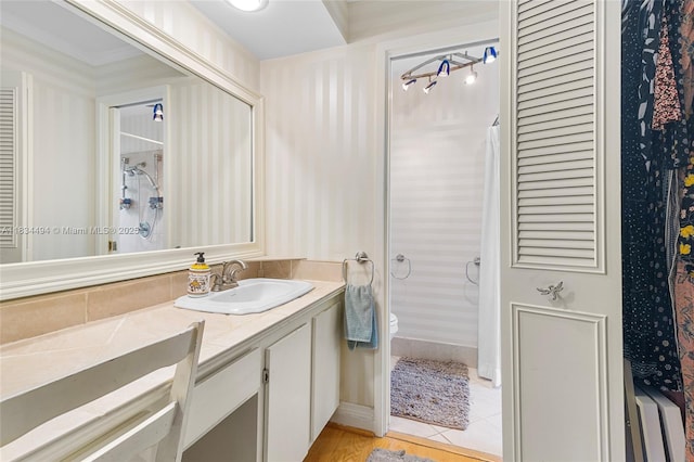 5001 SW 11th Cir, Margate, FL 33068 - bathroom with vanity, tile patterned floors, and a closet