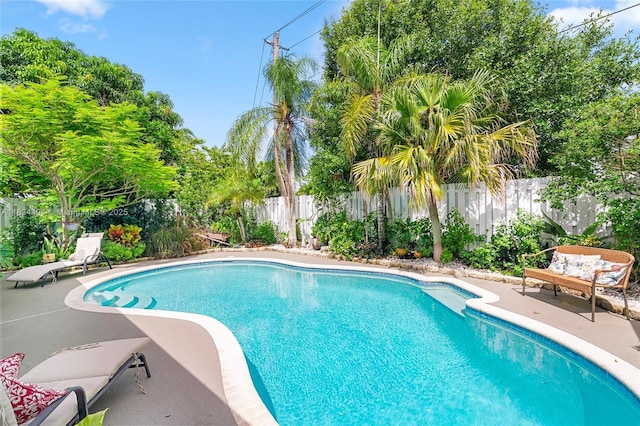 5001 SW 11th Cir, Margate, FL 33068 - view of swimming pool featuring a fenced backyard and a patio area