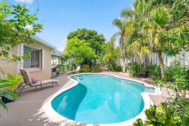 5001 SW 11th Cir, Margate, FL 33068 - view of pool featuring a fenced backyard and a patio