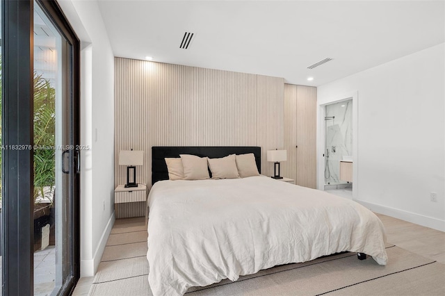 15121 SW 69th Ct, Palmetto Bay, FL 33158 - bedroom featuring connected bathroom and recessed lighting