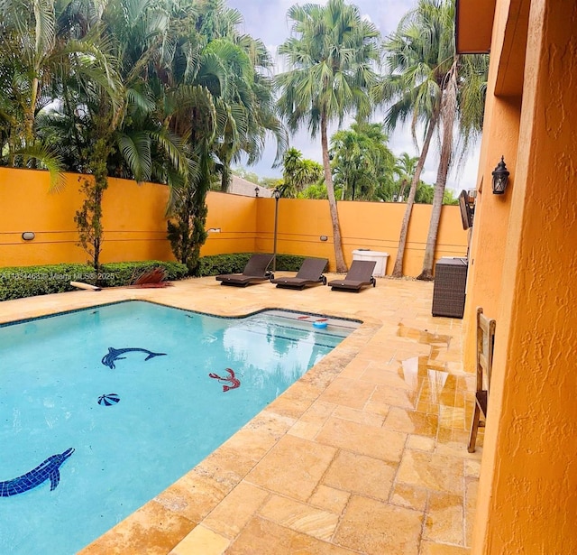 8565 NW 168th Ter, Miami Lakes, FL 33016 - view of pool with a fenced backyard and a patio