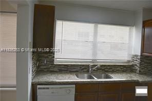 2201 NW 41st Ave Unit 108, Lauderhill, FL 33313 - kitchen featuring a sink and white dishwasher
