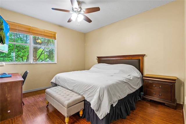 604 SW 107th Ave Unit 706, Pembroke Pines, FL 33025 - bedroom featuring wood finished floors and ceiling fan