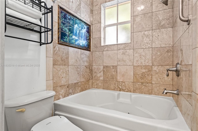 604 SW 107th Ave Unit 706, Pembroke Pines, FL 33025 - bathroom featuring toilet and shower / washtub combination