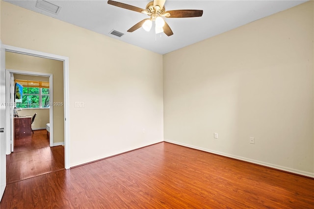 604 SW 107th Ave Unit 706, Pembroke Pines, FL 33025 - unfurnished room with wood finished floors and a ceiling fan