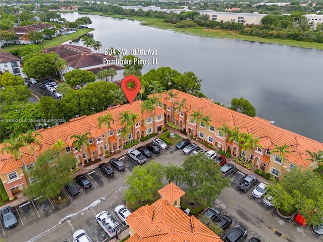604 SW 107th Ave Unit 706, Pembroke Pines, FL 33025 - drone / aerial view of a nearby body of water
