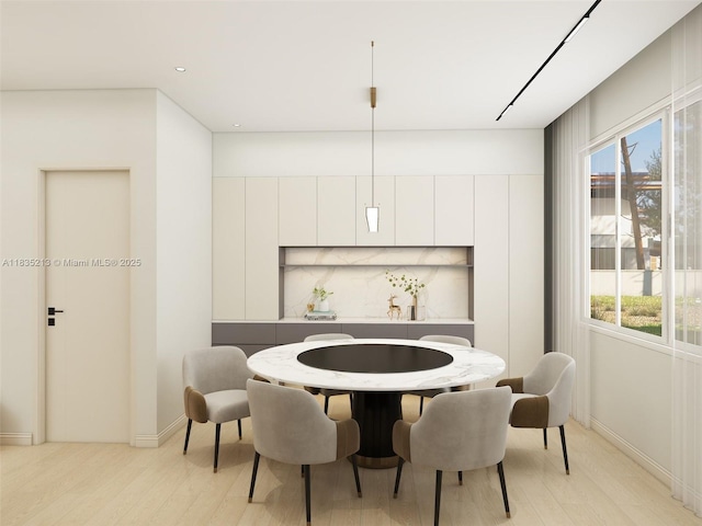 531 Stonemont Dr, Weston, FL 33326 - dining space with light wood-type flooring, plenty of natural light, and recessed lighting