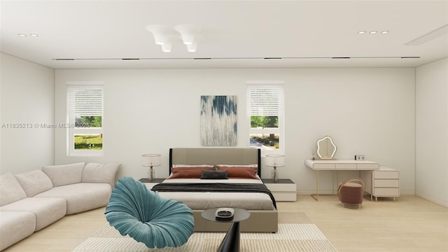 531 Stonemont Dr, Weston, FL 33326 - bedroom featuring multiple windows, recessed lighting, and wood finished floors