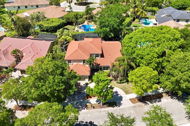 531 Stonemont Dr, Weston, FL 33326 - aerial perspective of suburban area featuring a pool