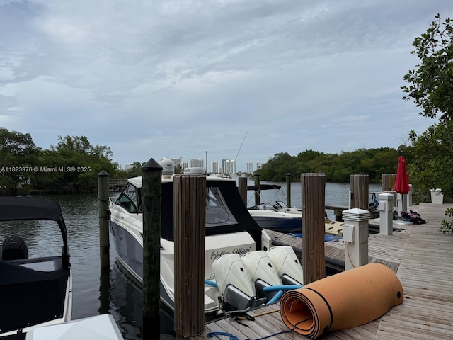 16385 Biscayne Blvd Unit 301, North Miami Beach, FL 33160 - dock with a water view